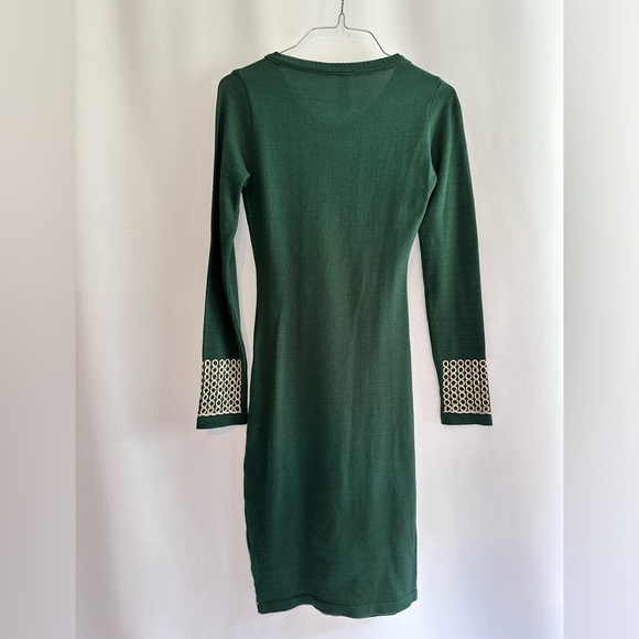 D’JOCELYNE Green Embroidered Sweater Dress - Picture 4 of 6